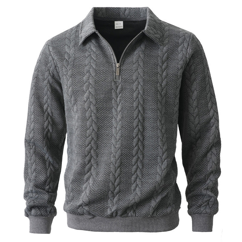 James Oxford Elegant Knit Polo Shirt for Men