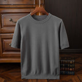 James Oxford Refined Knit T-Shirt for Men