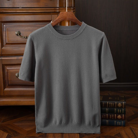 James Oxford Refined Knit T-Shirt for Men