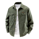 James Oxford Long Sleeve Utility Shirt for Men