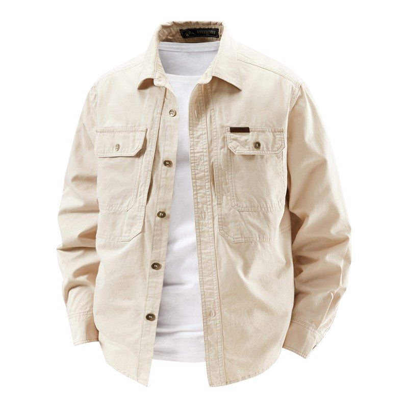 James Oxford Long Sleeve Utility Shirt for Men