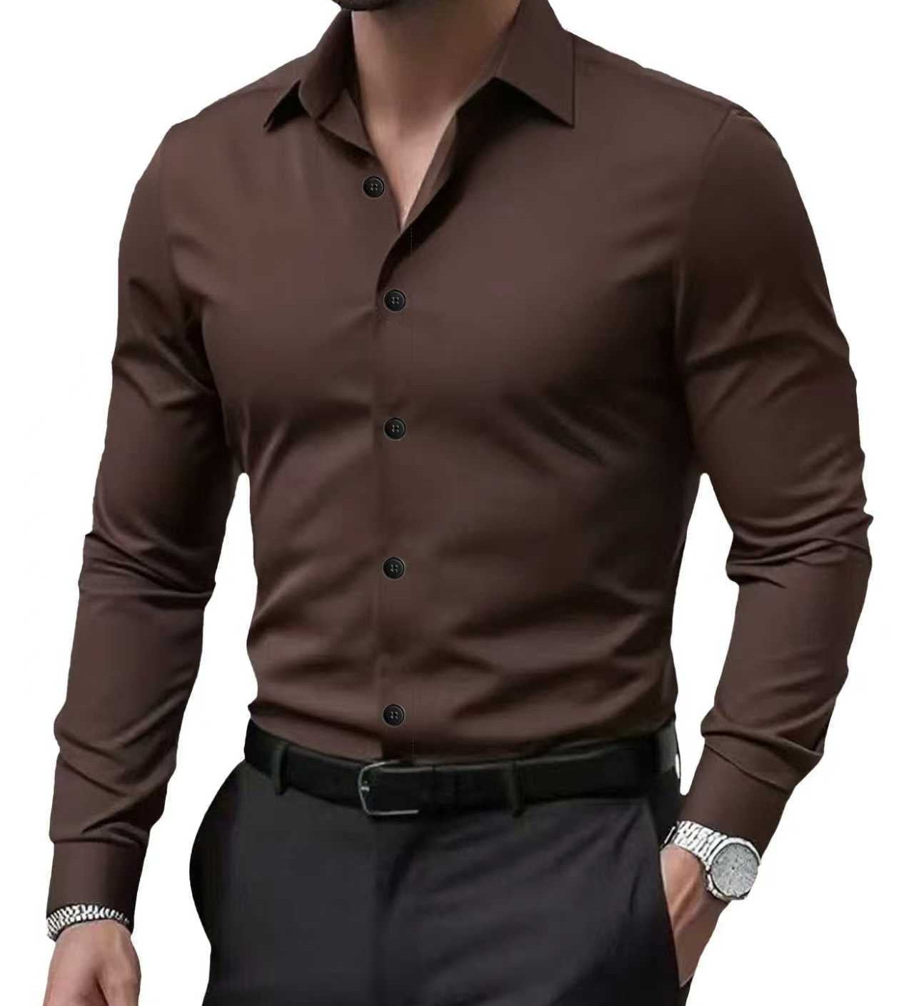 James Oxford Business Long Sleeve Shirt for Men
