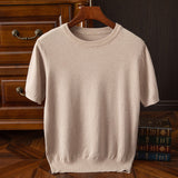 James Oxford Refined Knit T-Shirt for Men