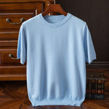 James Oxford Refined Knit T-Shirt for Men