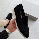 James Oxford Elegant Suede Loafers for Men