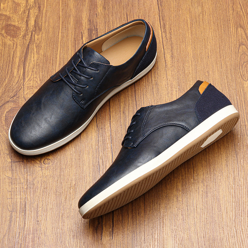 James Oxford Leather Trainers