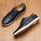 James Oxford Leather Trainers
