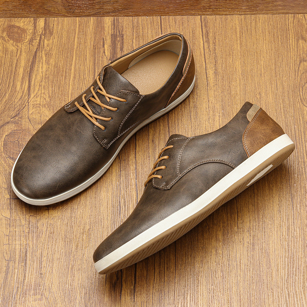 James Oxford Leather Trainers