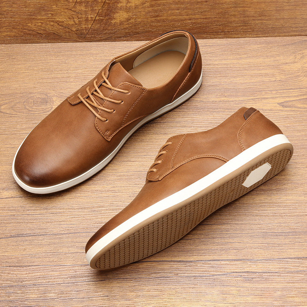 James Oxford Leather Trainers