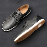 James Oxford Leather Trainers