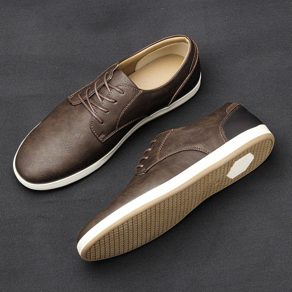 James Oxford Leather Trainers