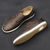 James Oxford Leather Trainers