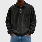 James Oxford Long Sleeve Drawstring Shirt for Men