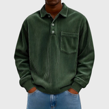 James Oxford Long Sleeve Drawstring Shirt for Men