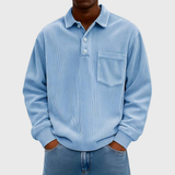 James Oxford Long Sleeve Drawstring Shirt for Men