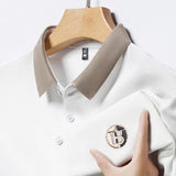 James Oxford Classic Contrast Collar Polo Shirt for Men