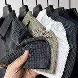 James Oxford Knit Short Sleeve Polo Shirt for Men