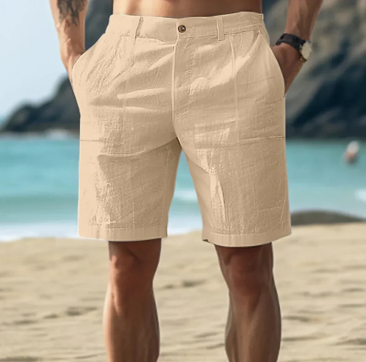 Paul - Casual Linen Shorts