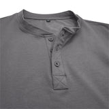 James Oxford Fitted Long Sleeve Henley T-Shirt for Men