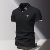 James Oxford Zip Polo Shirt for Men