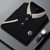 James Oxford Classic Contrast Collar Polo Shirt for Men