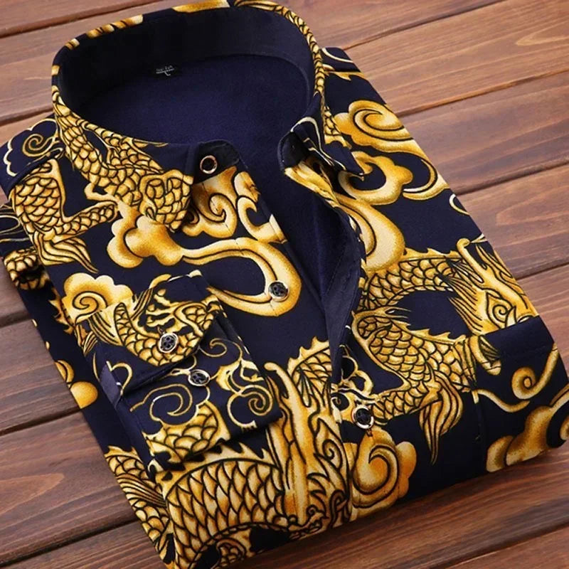 James Oxford Printed Polo Shirt for Men