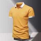 James Oxford Zip Polo Shirt for Men