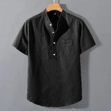 James Oxford Roll Neck T-Shirt for Men