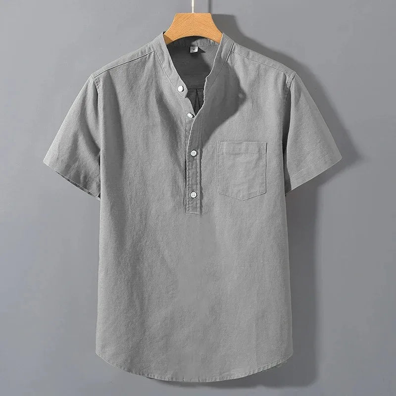 James Oxford Roll Neck T-Shirt for Men