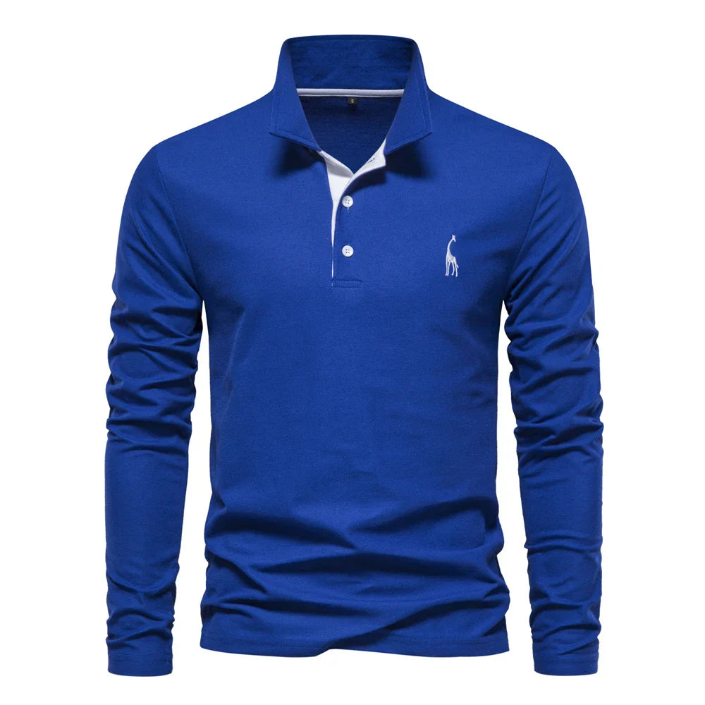 James Oxford Embroidered Polo Shirt for Men