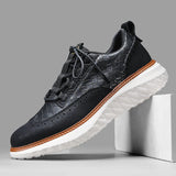 James Oxford Premium Leather Trainers