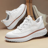 James Oxford Premium Leather Trainers