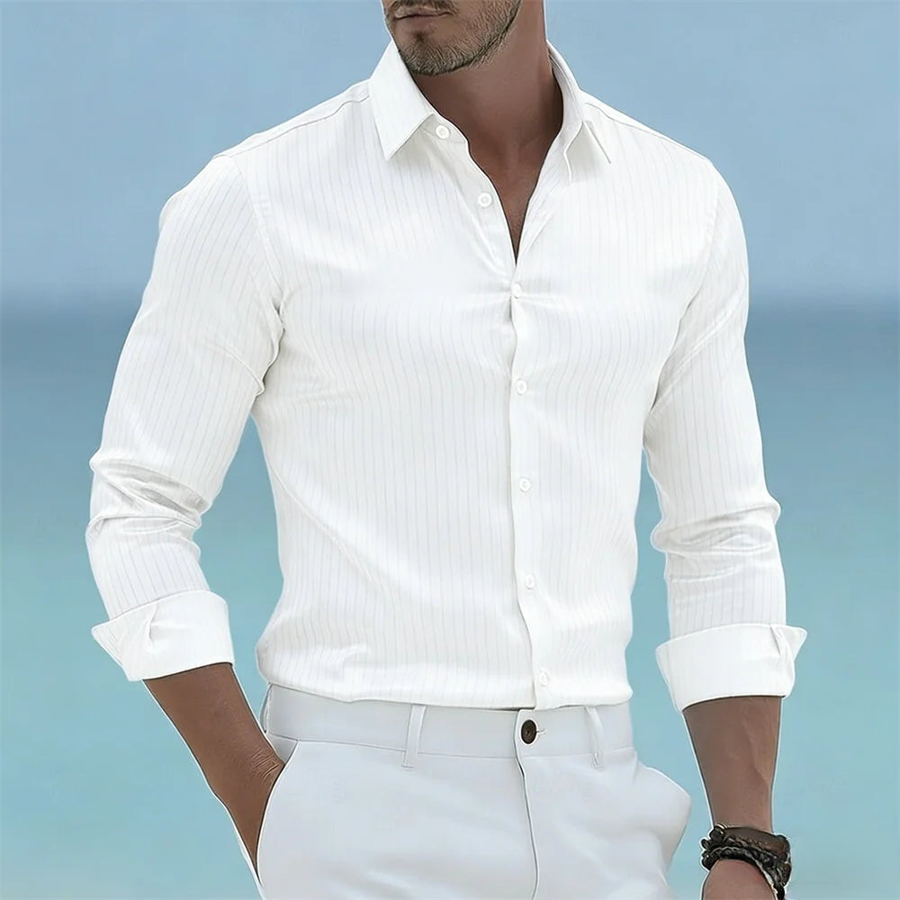 James Oxford Striped Shirt for Men