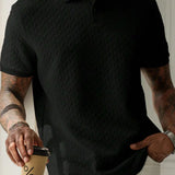 James Oxford Textured Polo Shirt for Men