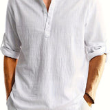 James Oxford Linen Summer Shirt for Men