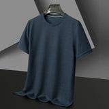 James Oxford Waffle Knit T-Shirt for Men