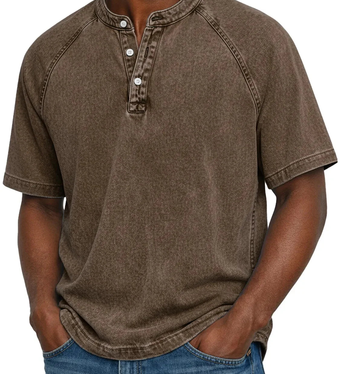 Clarence - Men's Vintage Button Shirt
