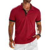 James Oxford Contrast Polo Shirt for Men