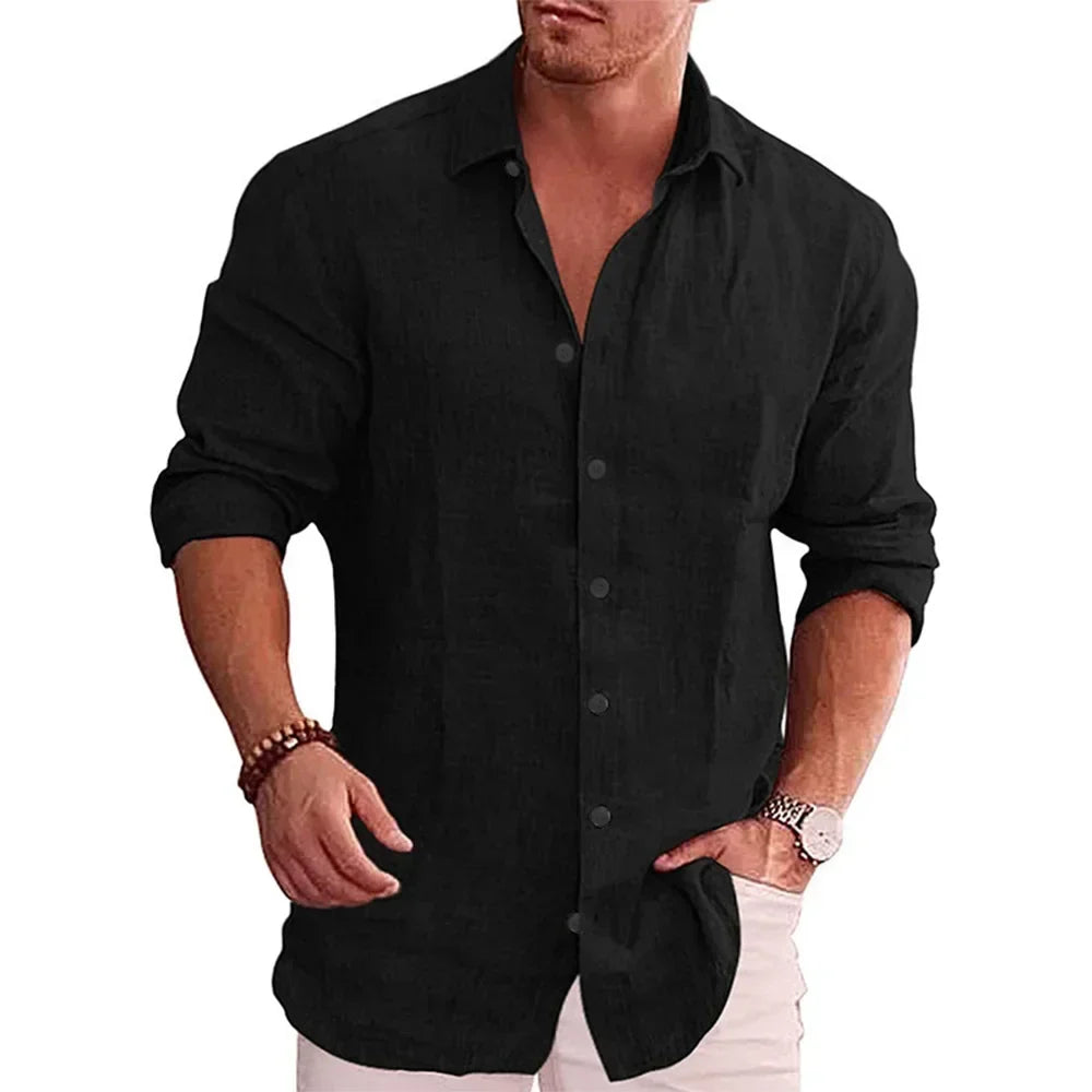 James Oxford Modern Long Sleeve Shirt for Men