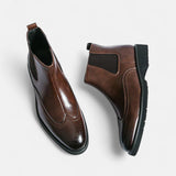 Marcus Elegant Faux Leather Chelsea Boots