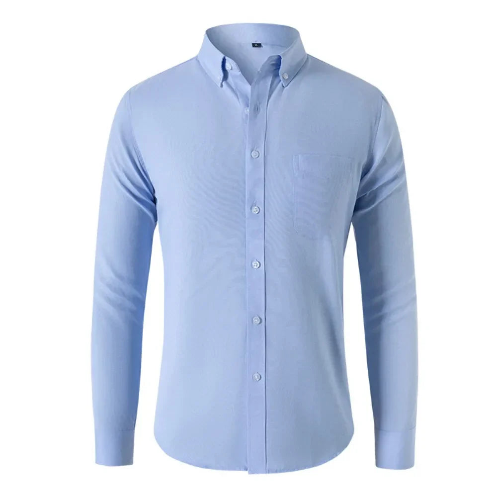 James Oxford Slim Fit Long Sleeve Shirt for Men