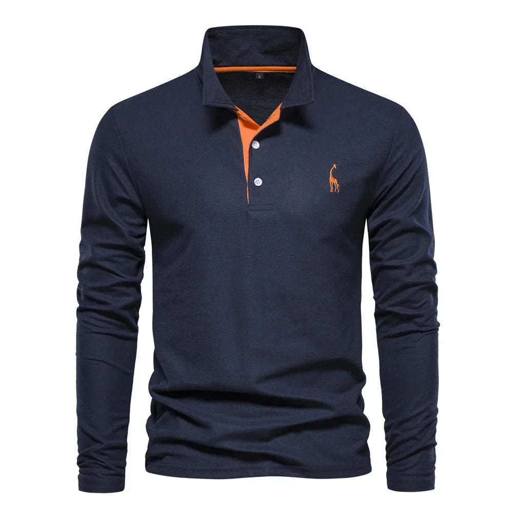 James Oxford Embroidered Polo Shirt for Men