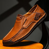 James Oxford Classic Leather Loafers for Men