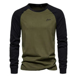 James Oxford Classic Raglan Long Sleeve T-Shirt for Men