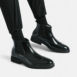 Marcus Elegant Faux Leather Chelsea Boots