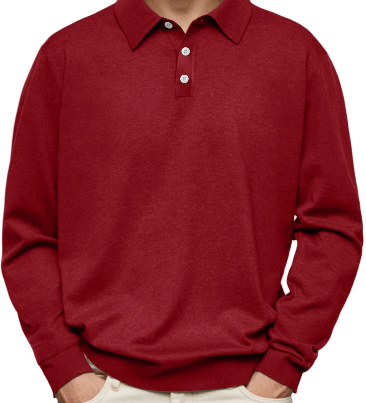 James Oxford Long Sleeve Polo Shirt