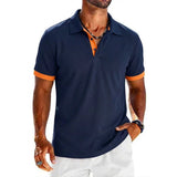 James Oxford Contrast Polo Shirt for Men