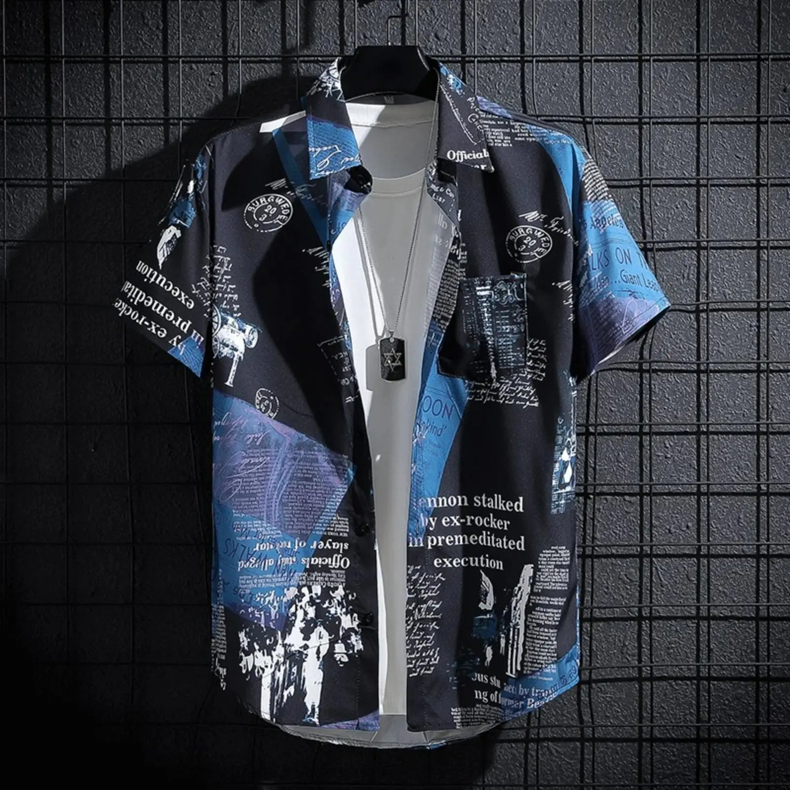 James Oxford Classic Printed Shirt for Men