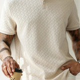 James Oxford Textured Polo Shirt for Men