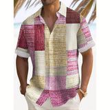 James Oxford Summer Patchwork Shirt for Men